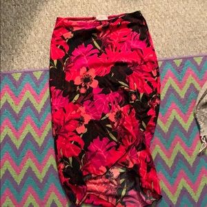 floral skirt
